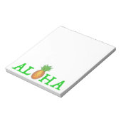 ALOHA Tropical Island Hawaiian Ananas Notepad Notizblock (Rotiert)