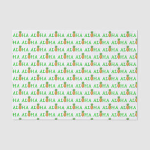 ALOHA Tropical Island Hawaiian Pineapi Hawaii Seidenpapier
