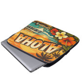 Aloha Tropical Island Sunset Artwork Laptopschutzhülle (Vorne Knopf)