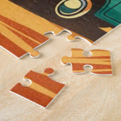 Aloha Tropical Island Sunset Artwork Puzzle (Seite)
