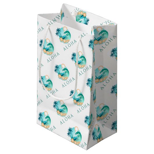 Aloha Tropical Kleine Geschenktüte (Vorderseite Schrägansicht)