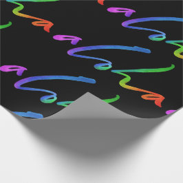 Aloha - Tropical Lettering Black - Hawaii Hawai'i Geschenkpapier