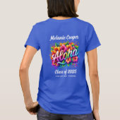Aloha Tropical Luau Abschluss T-Shirt (Rückseite)