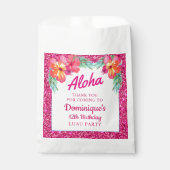 Aloha Tropical Luau Birthday Party Geschenktütchen (Vorderseite)