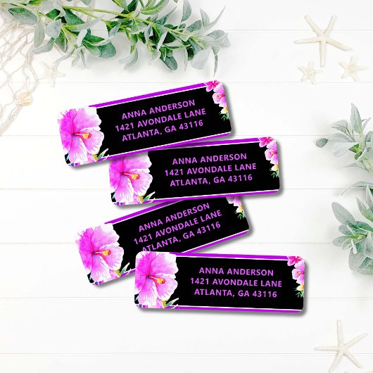 Aloha Tropical Luau Birthday Rücksendeadresse