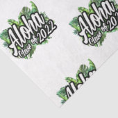 Aloha Tropical Luau Class of 2022 Graduation Party Seidenpapier (Ausschnitt)