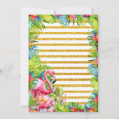 Aloha Tropical Luau Graduation Party Einladung (Rückseite)