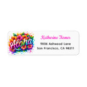 Aloha Tropical Luau Rücksendeadresse (Vorne)