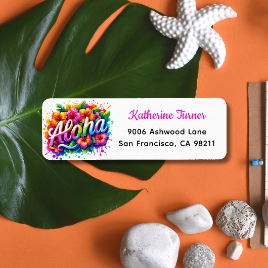 Aloha Tropical Luau Rücksendeadresse