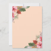 Aloha Tropical Luau Stilvolle Graduiertenparty Einladung (Rückseite)