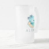 Aloha Tropical Mattglas Bierglas (VorderseiteRechts)