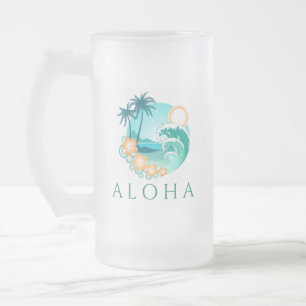 Aloha Tropical Mattglas Bierglas