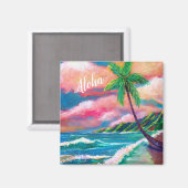 Aloha Tropical Na Pali Küste der Kauai Magnet (Vorderseite/Rückseite)
