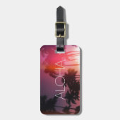 Aloha Tropical Night Gepäckanhänger (Vorderseite vertikal)