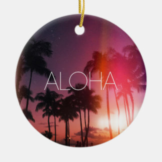 Aloha Tropical Night Keramik Ornament