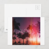 Aloha Tropical Night Postkarte (Vorne/Hinten)