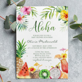 Aloha Tropical Obstdusche Einladung