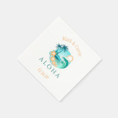 Aloha Tropical Personalisiert Serviette (Ecke)