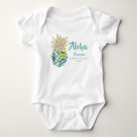 Aloha Tropical Pineaple Family Vacation Custom