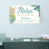 Aloha Tropical Pineappy Baby Shower Banner (Messeveranstaltung)