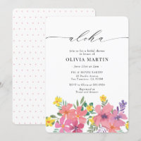 Aloha Tropical Pink Blume Brautparty