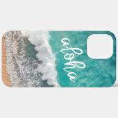 Aloha Tropical Sand Beach mit türkisfarbenem Meer Case-Mate iPhone Hülle (Hinten (horizontal))