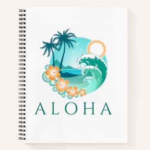 Aloha Tropical Spiral Notebook Notizblock