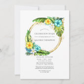 Aloha Tropical Summer Celebration of Life Foto Einladung (Vorderseite)