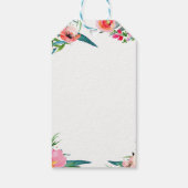 Aloha Tropical Summer Floral Brautparty Bevorzugun Geschenkanhänger (Rückseite)