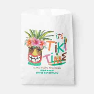 Aloha Tropical Tiki Birthday Vielen Dank Geschenktütchen