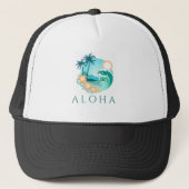 Aloha Tropical Truckerkappe (Vorderseite)