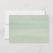 Aloha Tropical Watercolor Floral Wedding RSVP (Rückseite)