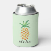 Aloha Tropical Watercolor Pineapple Dosenkühler (Kanne Vorderseite)