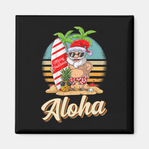 Aloha Tropical Weihnachten Santa Weihnachten im Ju Magnet