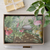 Aloha Tropical Wood Floral Blätter & Lights Weddin Seidenpapier (Geschenk)