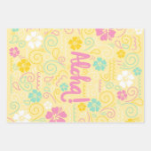 Aloha Tropical Wrapping Paper - Summer Party Vibes Geschenkpapier Set (Vorderseite 2)