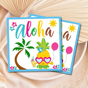 Aloha Tropicaler Ananas Papier Serviette