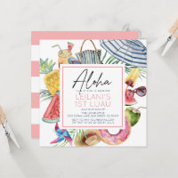 Aloha Tropicaler Sonnenschirm Rosa Mädchen 1. Gebu