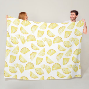 Aloha Tropische Ananas Fleecedecke