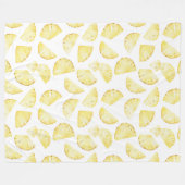 Aloha Tropische Ananas Fleecedecke (Vorderseite (Horizontal))