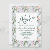 Aloha tropische Babydusche Einladung (Vorderseite)