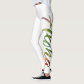 Aloha - tropische Farbbeschriftung - Natur Hawaii Leggings (Links)