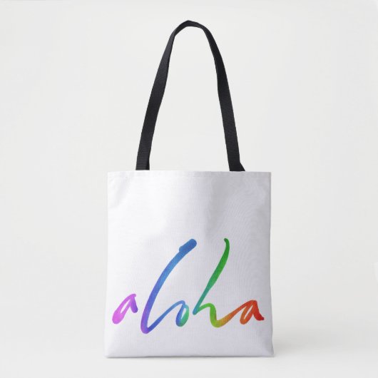 Aloha - Tropische Handschrift - Hawaii Hawai'i Tasche (Vorderseite)