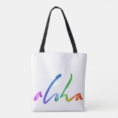 Aloha - Tropische Handschrift - Hawaii Hawai'i Tasche (Rückseite)