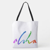 Aloha - Tropische Handschrift - Hawaii Hawai'i Tasche (Rückseite)