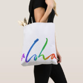 Aloha - Tropische Handschrift - Hawaii Hawai'i Tasche (Von Nahem)