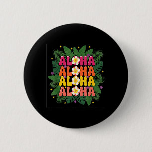 Aloha Tropische Hawaiische Insel Sommer Button
