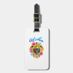 Aloha tropische Honu Meeresschildkröte Gepäckanhänger