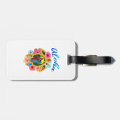 Aloha tropische Honu Meeresschildkröte Gepäckanhänger (Rückseite horizontal)