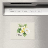 Aloha Tropische Plumerienblumen Magnet (In Situ (Geschirrspüler))